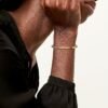 Tiffany Lock Narrow Bangle in Yellow and White_yyth - Image 7
