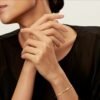 Tiffany Lock Narrow Bangle in Yellow and White_yyth - Image 8